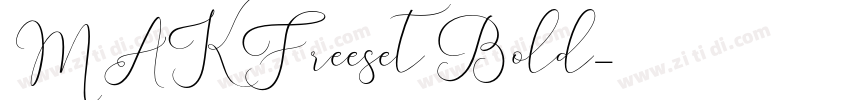 MAKFreeset Bold字体转换